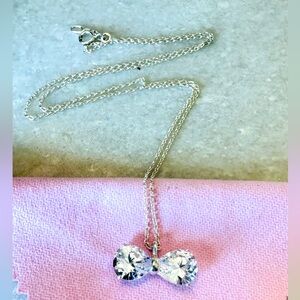 Silver necklace and silver charm